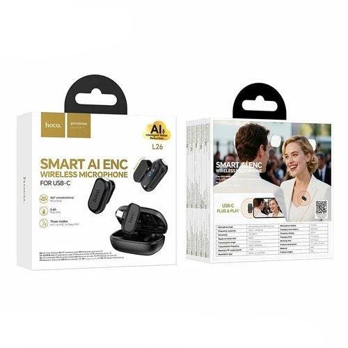 Hoco L26 Type-C Smart AI Noise Reduction Wireless Microphone