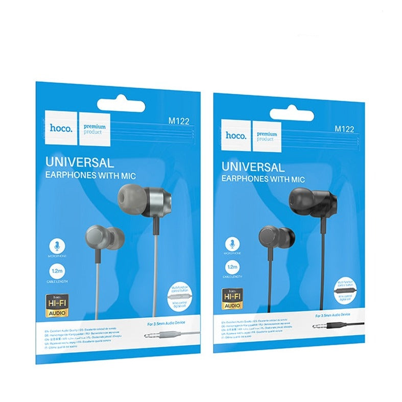 Hoco M122 Glory Universal Buds Digital Audio Earphones with Mic Type-C Grey-www.firsthelptech.ie