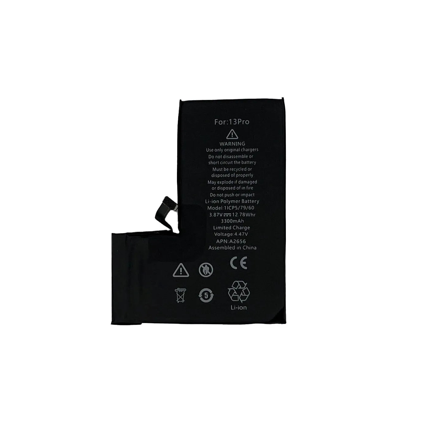 High Capacity Battery Replacement For Apple iPhone 13 Pro - 3300mAh