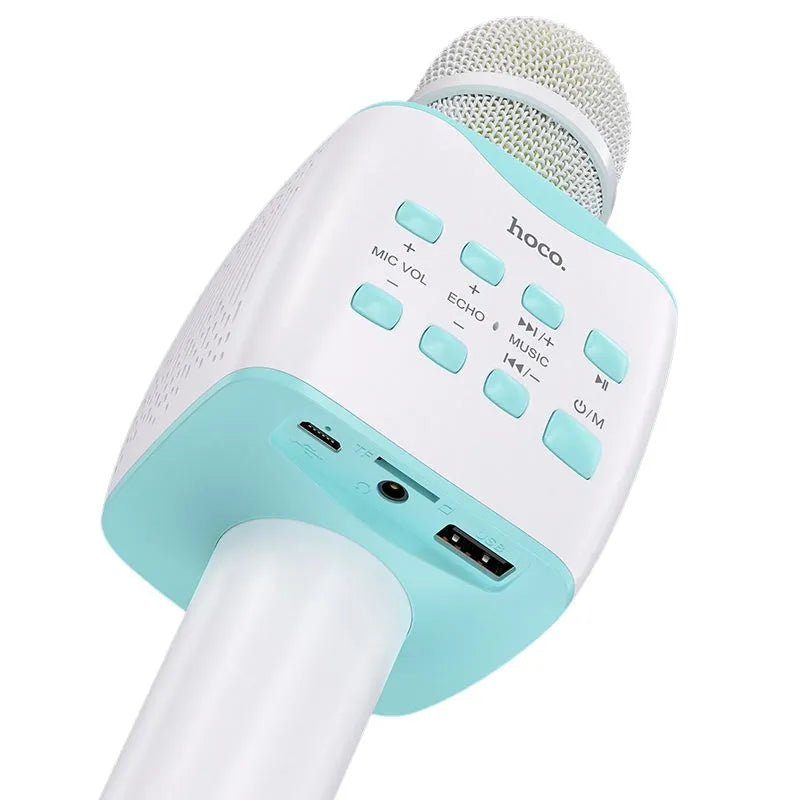 Hoco BK5 KTV Wireless BT5.0 Karaoke Microphone Blue