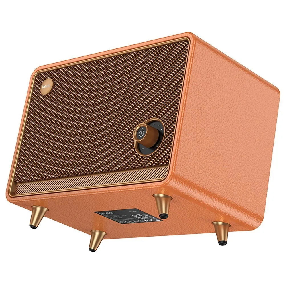 Hoco BS65 Pearl Sound 30W Retro Desktop Bluetooth Speaker Orange