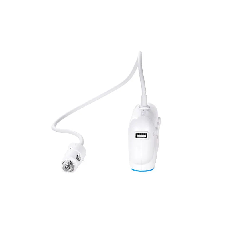 Hoco C1 Multi Purpose 4-In-1 Car Fast Charger White