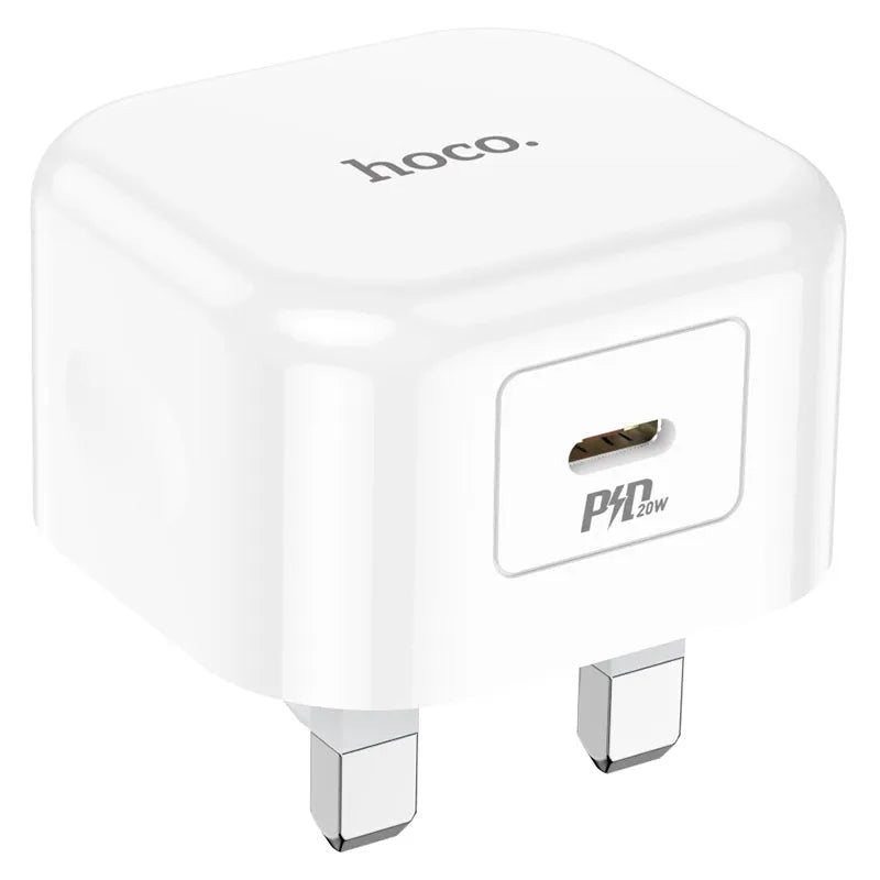Hoco C91B Type-C 20W PD Power Adapter White