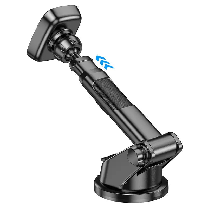 Hoco CA116 Blue Shark Center Console Magnetic Car Holder Metal Gray