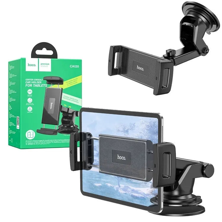Hoco CA120 Dash and Windshield Tablet & Phone Holder Black