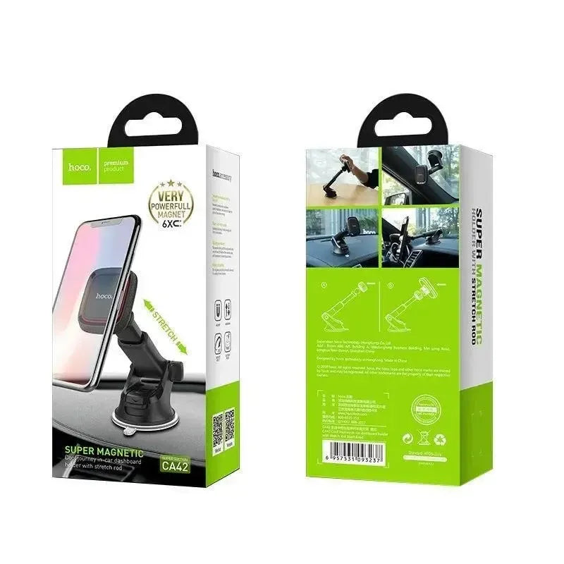 Hoco CA42 Cool Journey In Car Dashboard Holder With Stretch Red Black