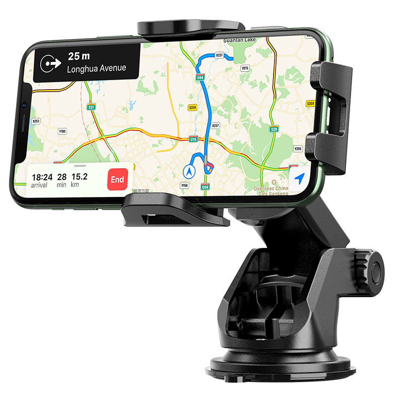 Hoco CA76 Touareg One-Touch Console In-Car Dash Phone Holder Black