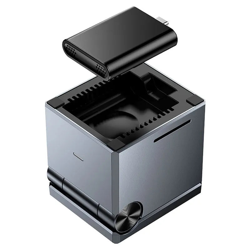 Hoco CQ8 Foldable 3-in-1 Magnetic Wireless Fast Charger Grey