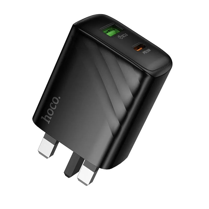 Hoco CS25B Dual Port PD20W+QC3.0 Charger
