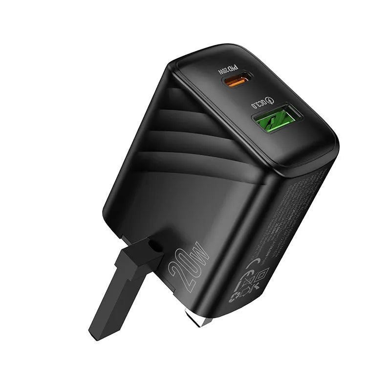 Hoco CS25B Dual Port PD20W+QC3.0 Charger