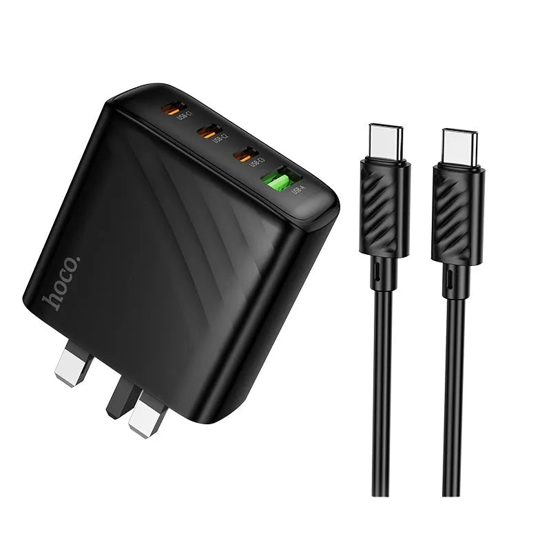 Hoco CS27B 4 OutPut Supply PD67W 3C1A Charger Set C To C