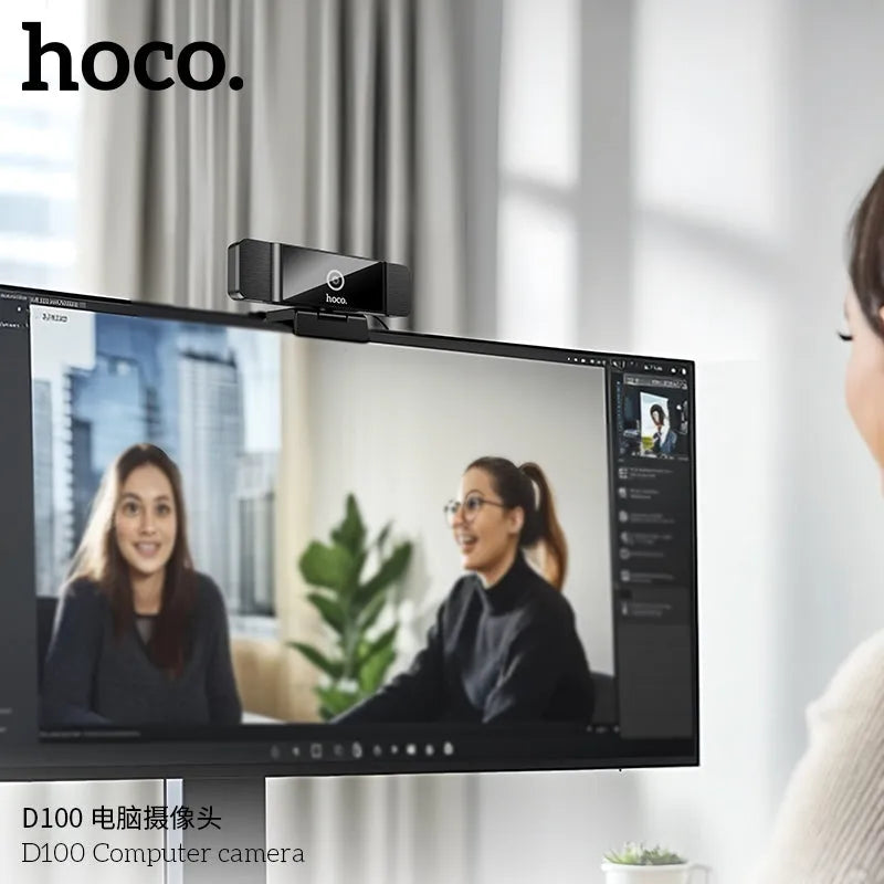 Hoco D100 Computer Auto Focus Web Camera Black