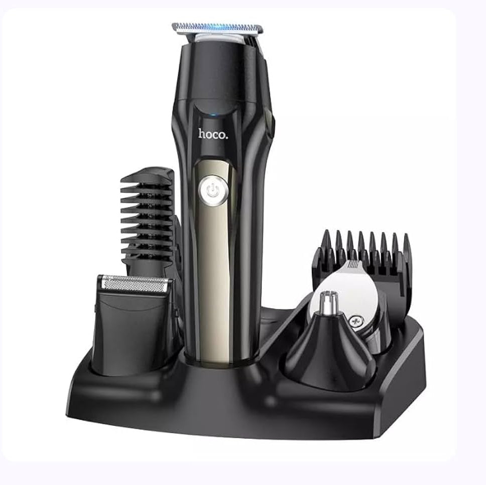 Hoco DAR67 5 In 1 Multi Purpose Electric Hair Clipper Black