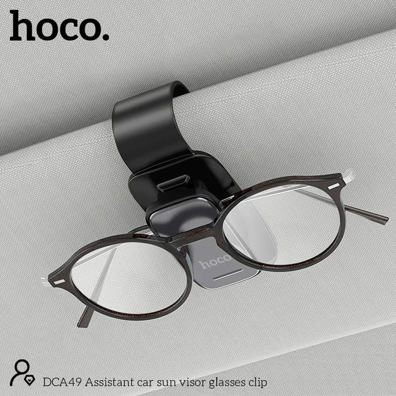 Hoco DCA49 Assistant Car Sun Glasses Clip Black