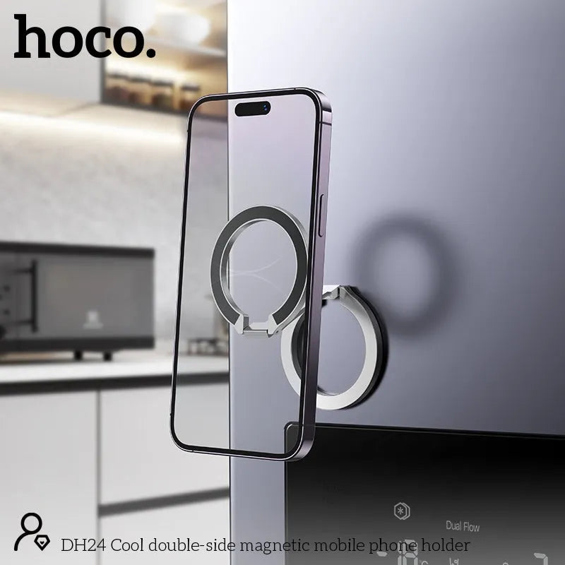 Hoco DH24 Cool Double-Side Magsafe Mobile Phone Holder Silver