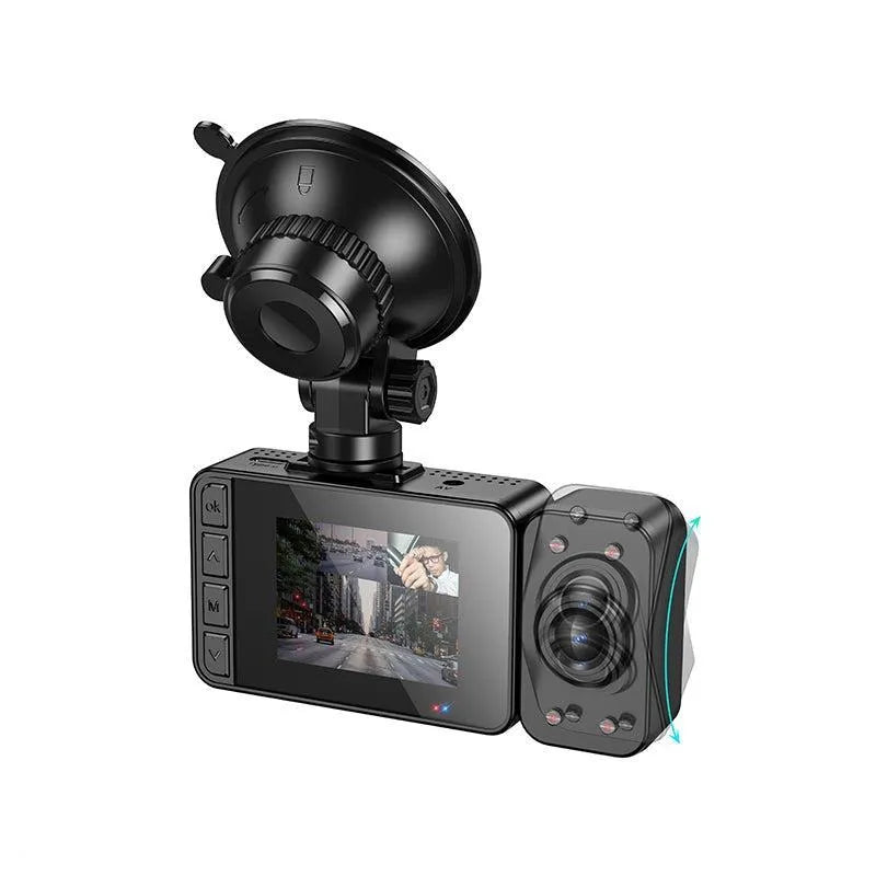 Hoco DI62 Warrior Three-Screen Simultaneous Display Dash Cam WiFi Version Black