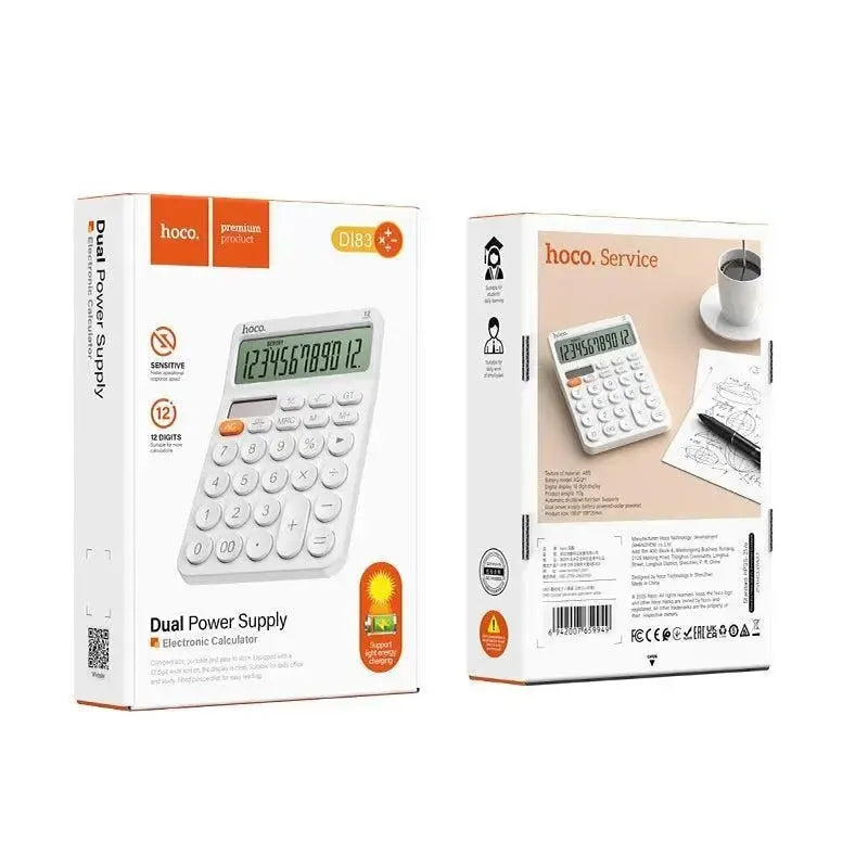 Hoco DI83 Cooper Electronic Calculator White