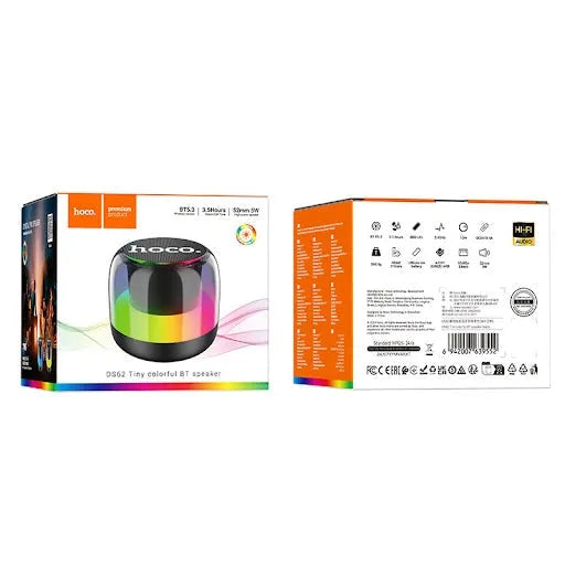 Hoco DS62 Tiny Colorful Bluetooth Speaker Black