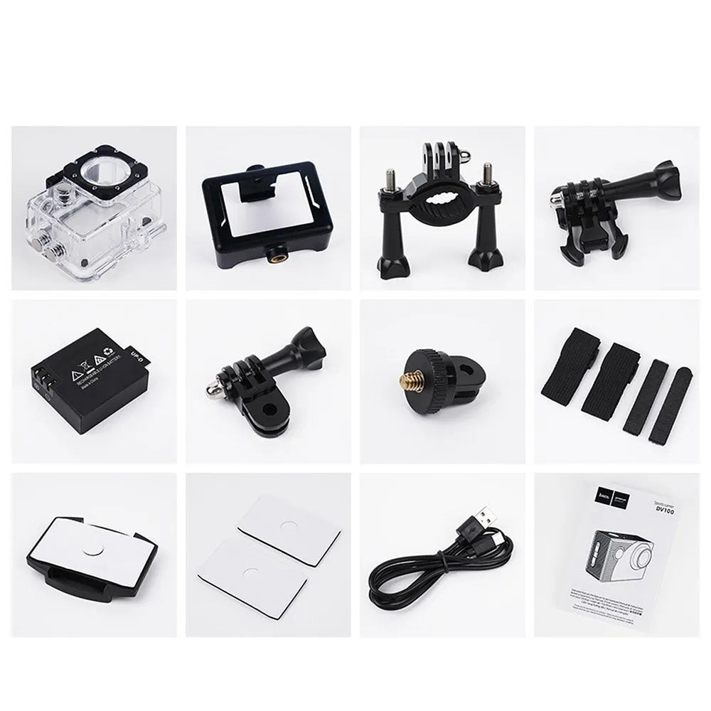 Hoco DV100 Full HD 1080P Sports Camera With 2" Screen Black