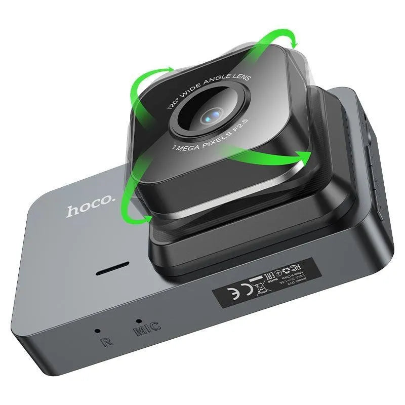 Hoco DV9 3 Inch Screen 120° Driving Recorder 720P Metal Gray