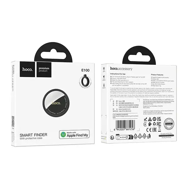 Hoco E100 Graceful Intelligent Positioning Anti-Lost Device Black