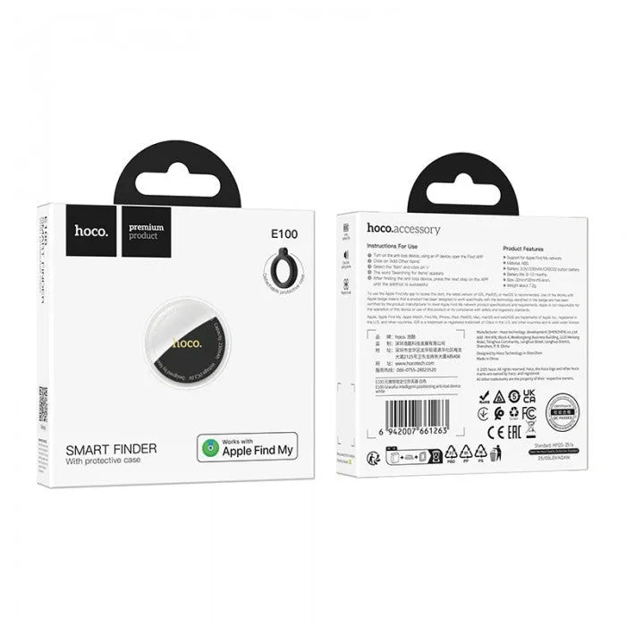 Hoco E100 Graceful Intelligent Positioning Anti-Lost Device White