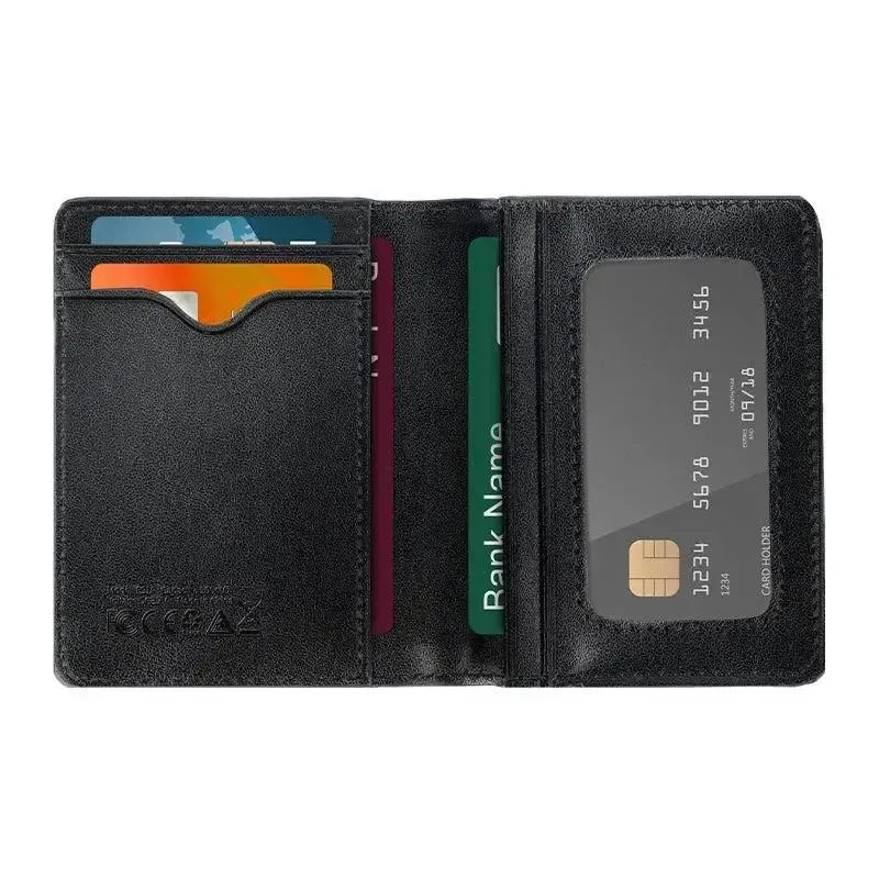 Hoco E91F Tiger Smart Anti-Lost Card Wallet Wireless Charging Black