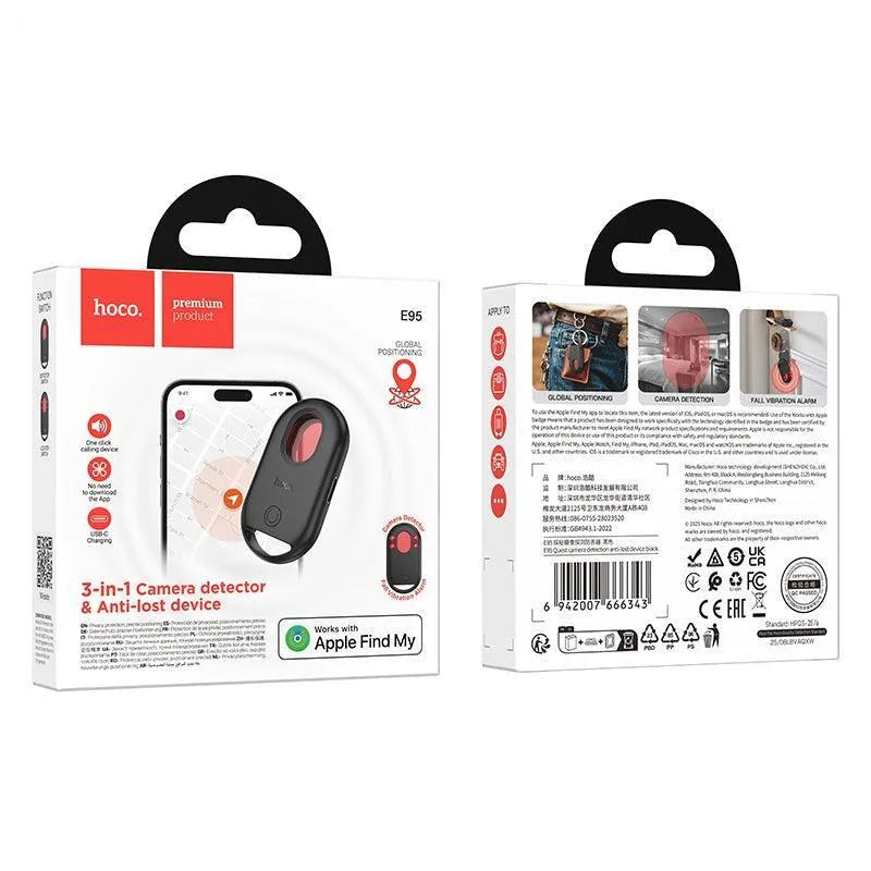 Hoco E95 Quest 3 In 1 Anti-Lost Camera Detector Fall Vibration Device