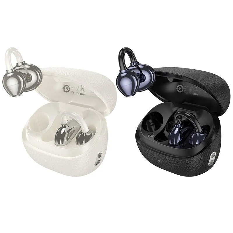 Hoco EA5 Duke Clip-on True Wireless BT Headset Milky White