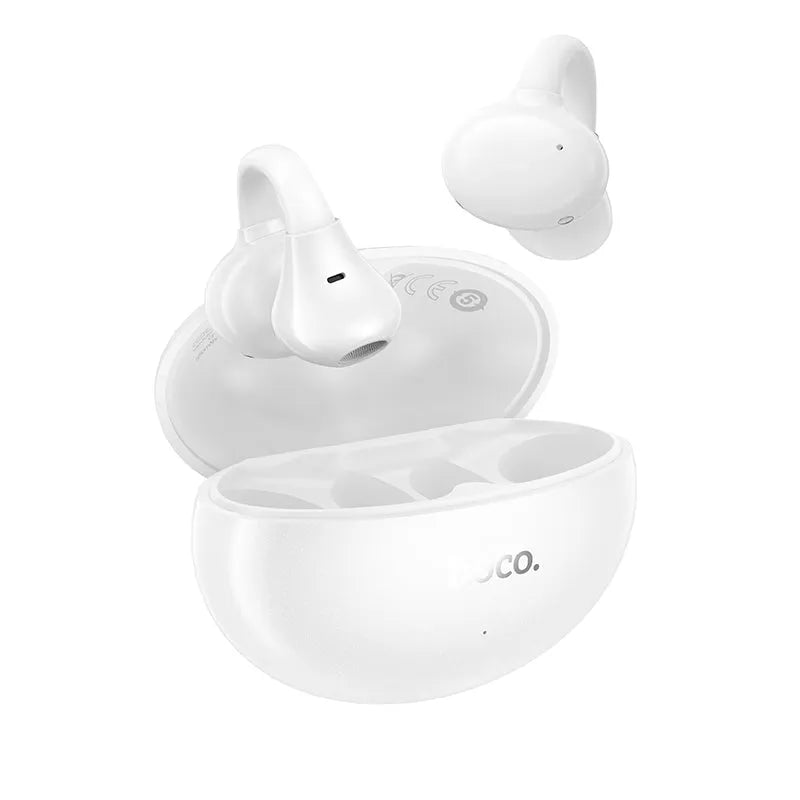 Hoco EA8 Warm Sound Open Ear True wireless BT Headset App White