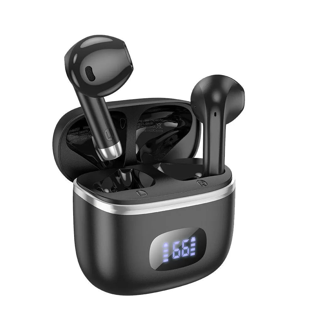 Hoco EQ1 TWS BT 5.3 LED Display 35 Hour Music Earphone Black
