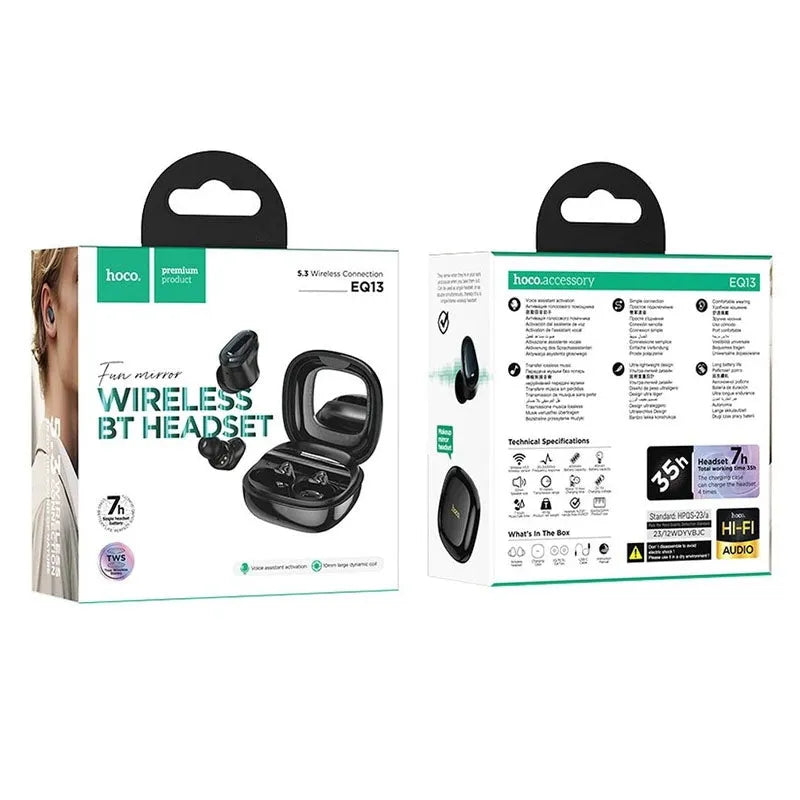 Hoco EQ13 Sports TWS Bluetooth Earbuds Black