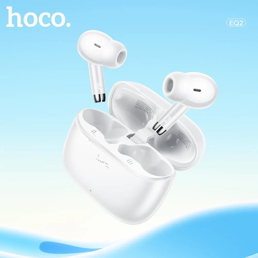 Hoco EQ2 TWS BT 5.3 Voice Assist Earphone White