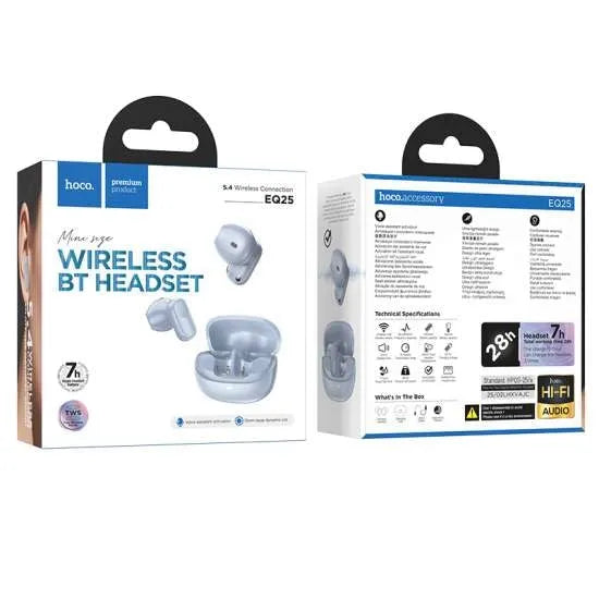 Hoco EQ25 Unimpeded Mini True Wireless BT Headset Blue Star