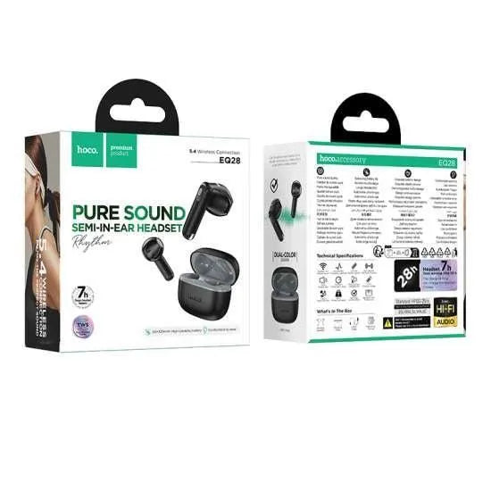 Hoco EQ28 Bird True Wireless Bt Headset Midnight Black