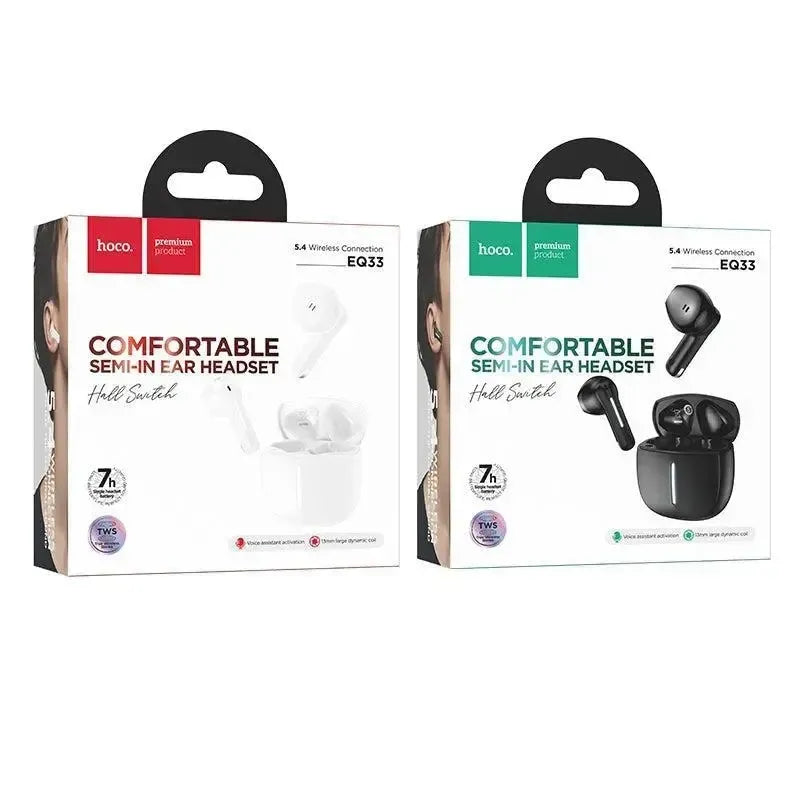 Hoco EQ33 Gem Wireless BT Headset App White