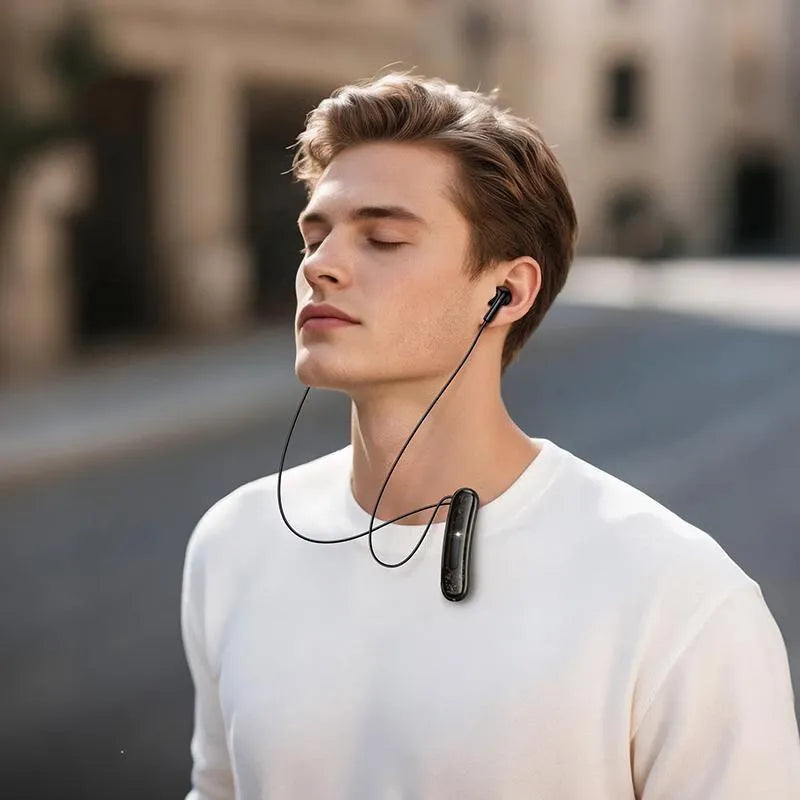 Hoco ES77 Graceful Lavalier BT Earphones Black