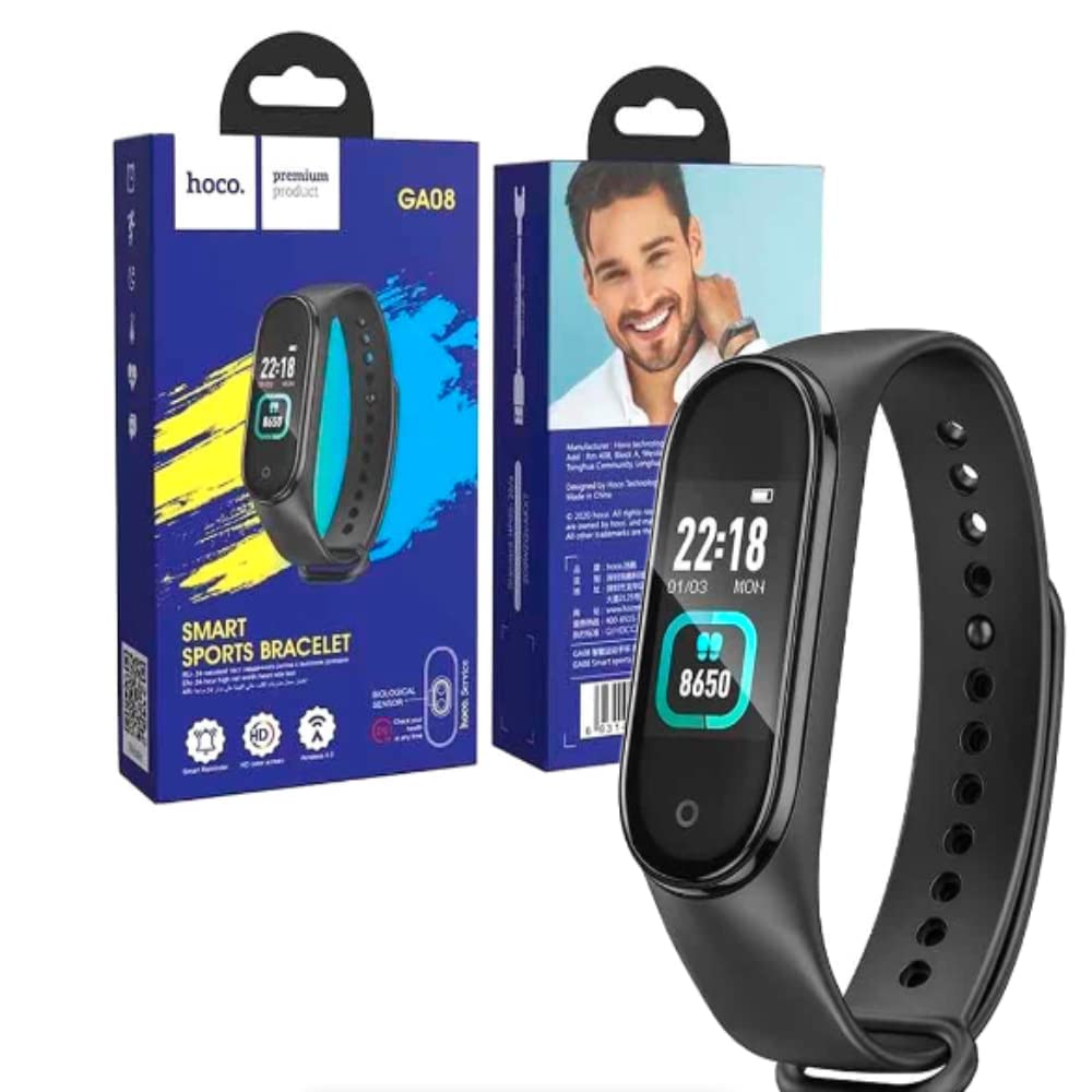 Hoco GA08 Smart Sports Fitness Tracking Band Black