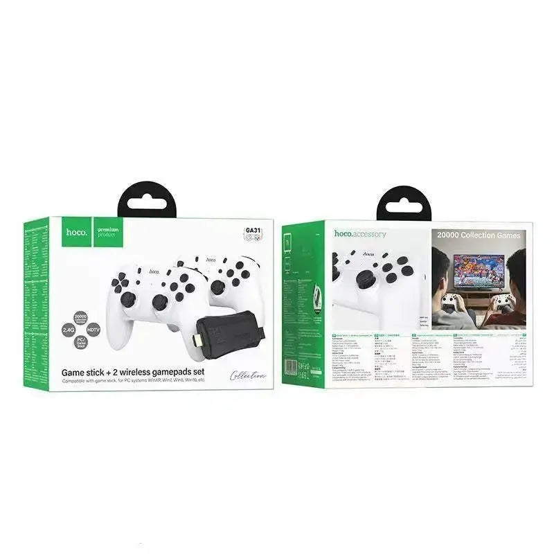 Hoco GA31 20K+ Collection Game Box With Two Wireless Gamepads Set White