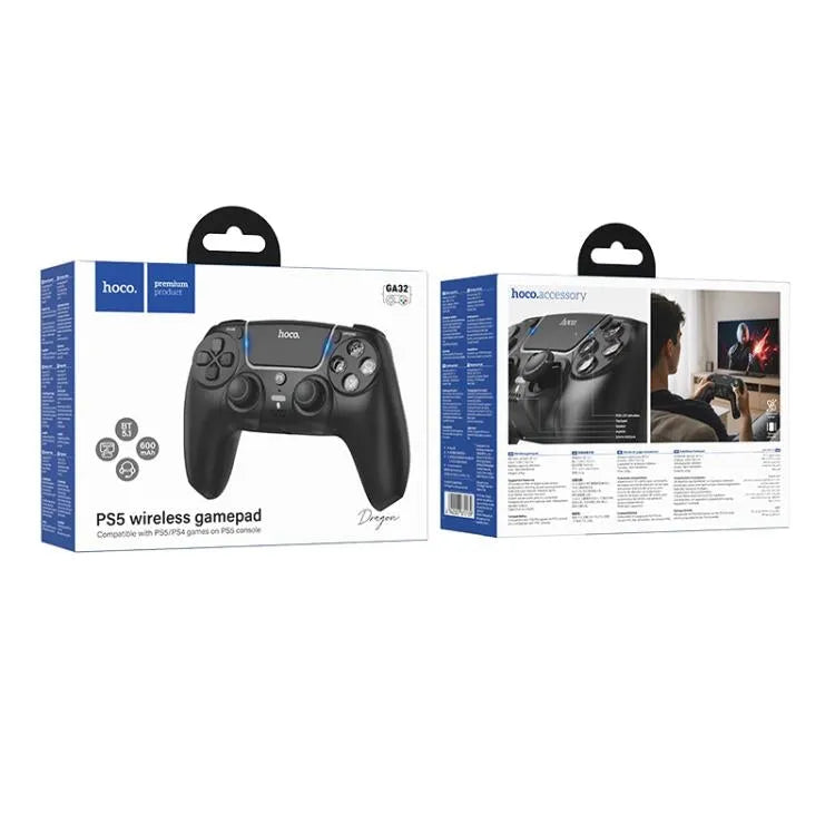 Hoco GA32 Dragon PS5 Wireless Gamepad Black | First Help Tech