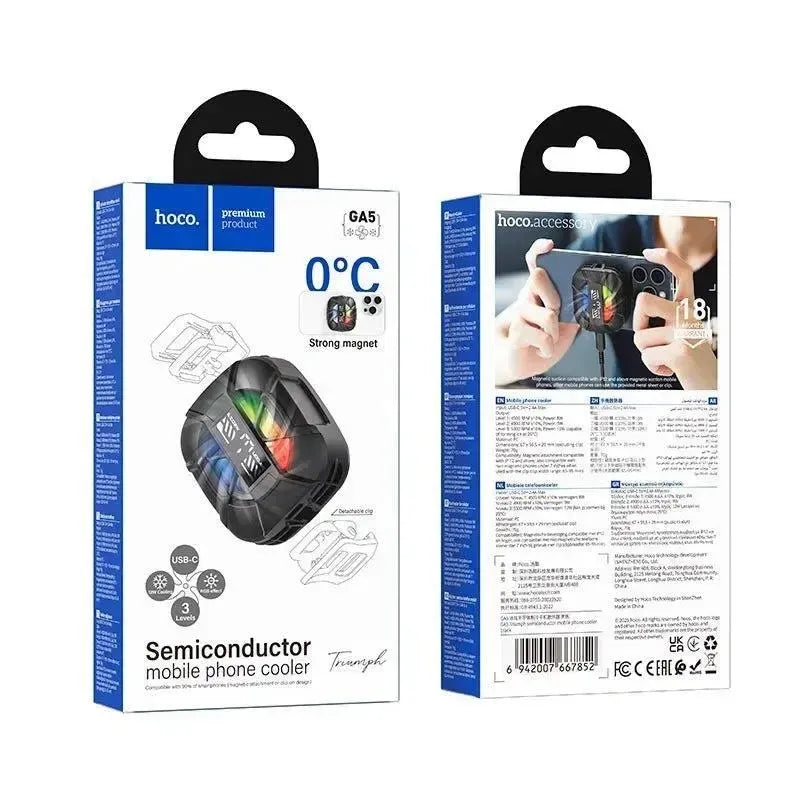 Hoco GA5 Triumph Semiconductor Mobile Phone Cooler Black