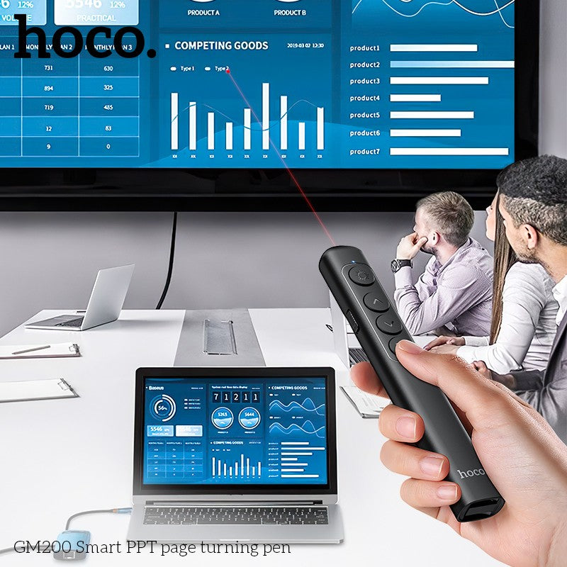 Hoco GM200 Wireless BT Laser Presenter Black