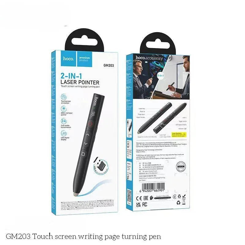Hoco GM203 Touch Screen Writing Page Turning Pen Black