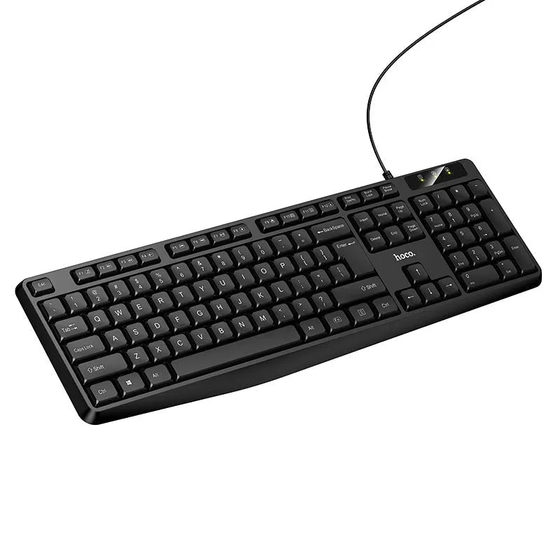 Hoco GM60 Cool Wired Profesional Office Keyboard Black