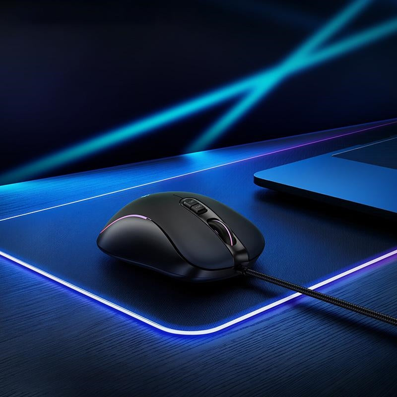 Hoco GM601 Grandeza 7 Button Wired Gaming Mouse Black