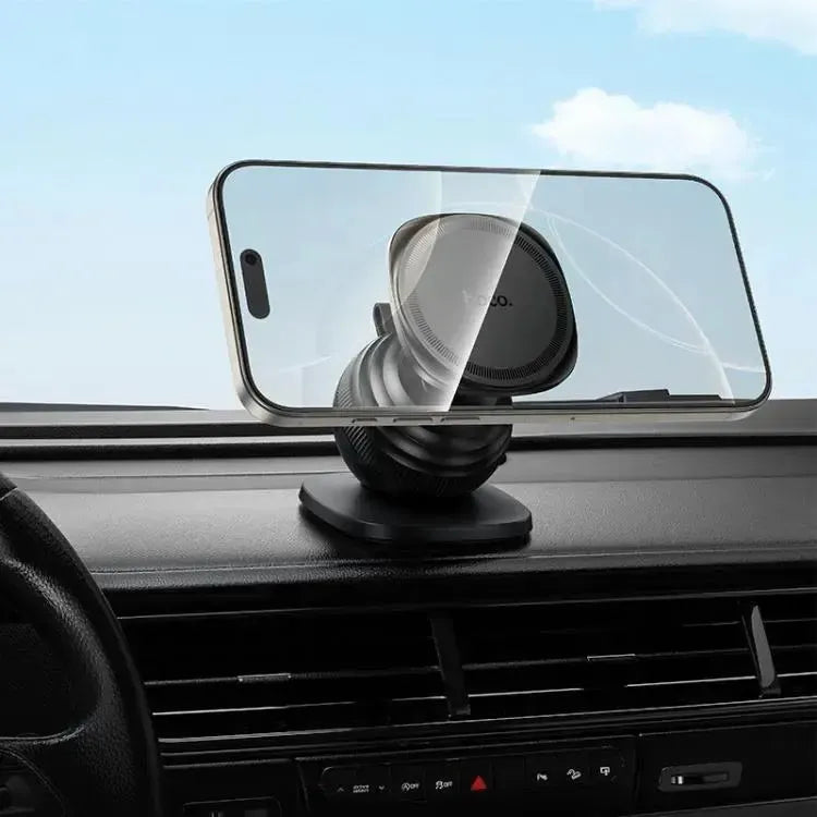Hoco H103 Daisy Magnetic Ring Car Holder Center Console Black