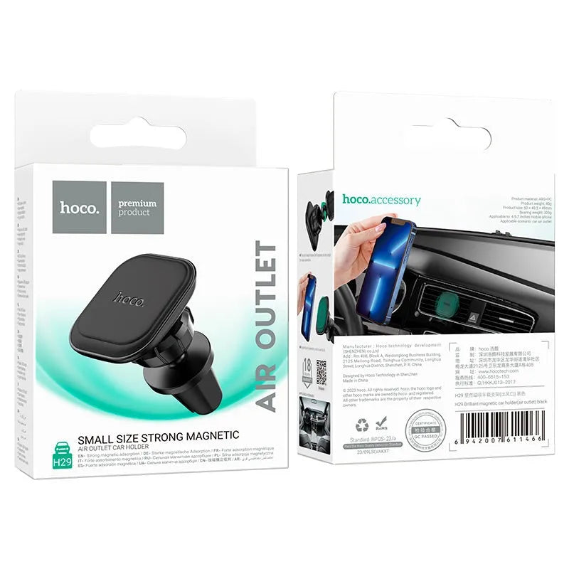 Hoco H29 Brilliant Magnetic Vent Car Holder Black