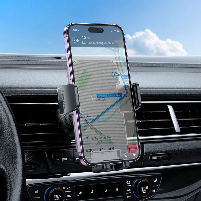 Hoco H36 Cheetah AirVent Hook Universal Car Holder Black