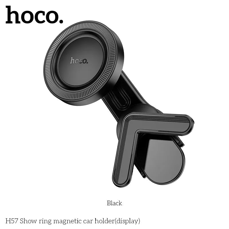 Hoco H57 Show Ring Magnetic dash Monitor Car Holder Black
