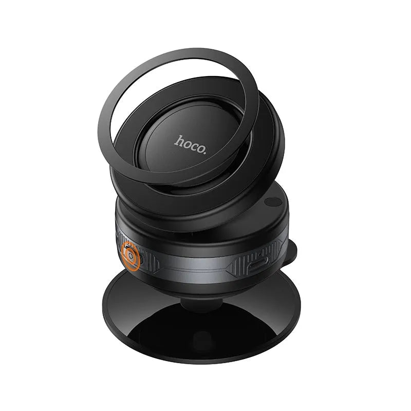 Hoco H87 Trending Dragon Electric Suction Cup Magnetic Holder Metal Gray